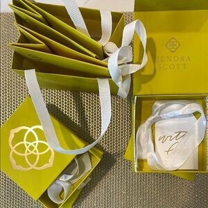 Kendra Scott Yellow Gift Bags and Boxes